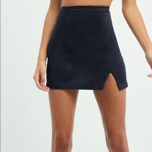 Pacsun slit denim skirt